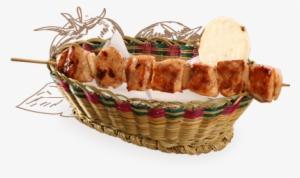 Pinchos - Chuzo De Pollo Con Arepa