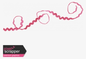 Pink Velvet Ricrac Ribbons Kit - Digital Scrapbooking