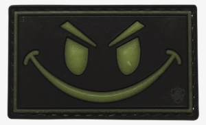 Smile Night Glow Morale Patch - 5ive Star Gear 6732000 Morale Patch Olive/black Smile