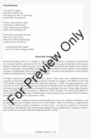 Cloud Pictures Thumbnail Cloud Pictures Thumbnail Cloud - Ballad Of The Winter Trees Lyrics