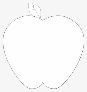 Black And White Apple Clipart - Strawberry Silhouette
