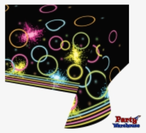 Creative Converting Glow Party Supplies Plastic Tablecover