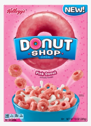 Kellogg's Donut Shop Cereal Pink 453g - Kellogg's Donut Shop Cereal