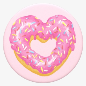 Strawberry Heart Donut - Popsockets Grip