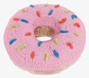 Donut Transparent Png Image - Baby Registry Needs Pebble Donut Rattle White Sprinkles