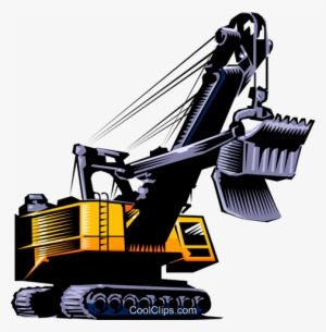 Steam Shovel - Clip Art Steam Shovel