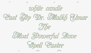 Powerful Love Spells With White Candle - Love