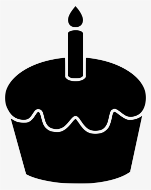 Cupcake Muffin Candle Cake Party Svg Png Icon Free - Cupcake With Candle Icons