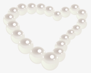 Pearl Heart Clipart, Vector Clip Art Online, Royalty - Pearl Necklace Clipart Png