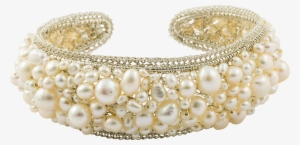 Medium Mosaic Pearl Cuff - Rina Tairo