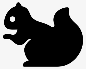 Squirrel Filled Silhouette From Side View Comments - Silueta De Ardilla