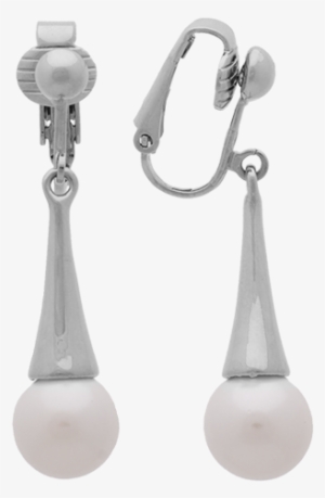 Silver Bell Top With White Pearl Clip - Gold