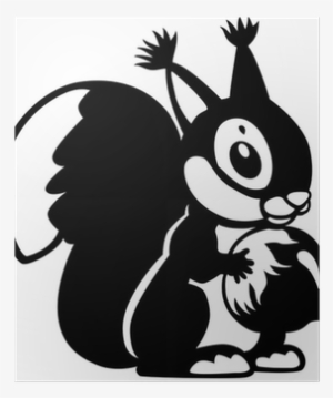 Cartoon Squirrel Wall Sticker
