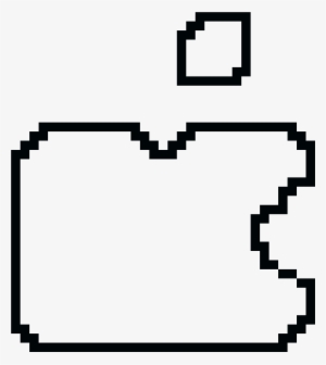 Apple Logo Fail - Pixel Art Running With Gun