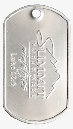 Custom Embossed Logo Dog Tag With Summit Logo On A - Dog Tag