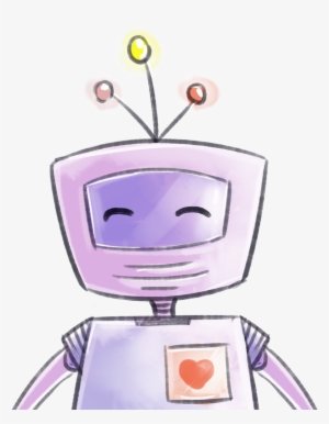 Transparent Cute Robot