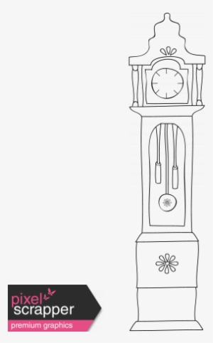 Clock Doodle Template - Digital Scrapbooking