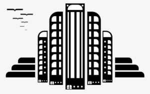 Empire State Building Silhouette Png Download - Art Deco Building Png