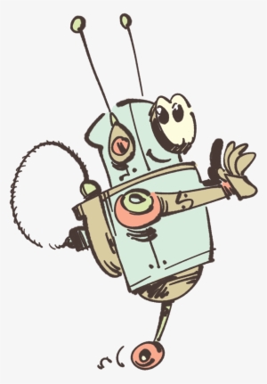Cute Robot On Mono Wheel - Cesare Asaro