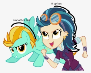 Comparison, Equestria Girls, Indigo Zap, Lightning - My Little Pony Equestria Girl Indigo Zap