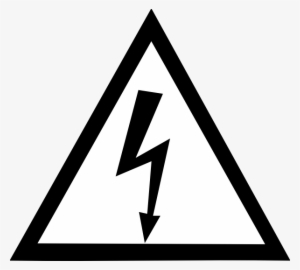 Small - High Voltage Sign Black And White