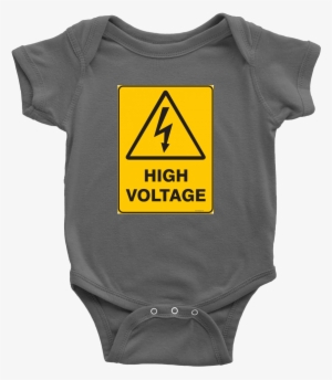 Baby "high Voltage" Funny Onesie - Infant Bodysuit