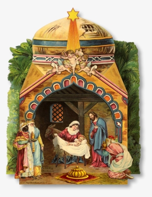 Victorian Die Cut - Tempat Kelahiran Yesus Png