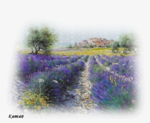 Loly33 Paysage Lavande - Landscape Painting