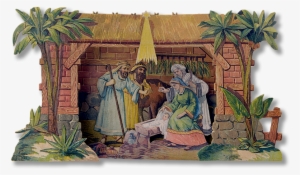 A 1920 Vintage Nativity, Fresh Out Of The Box From