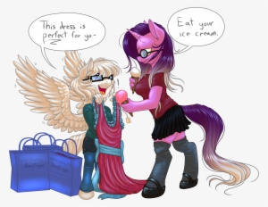 Kittehkatbar, Glasses, Hooves, Ice Cream, Mary Janes, - Cartoon