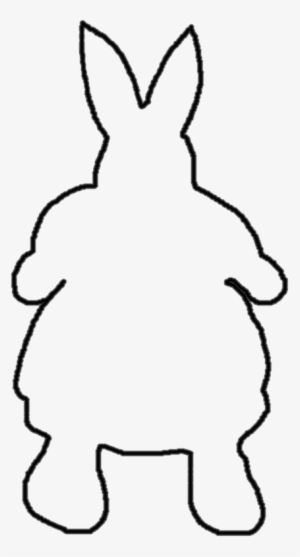 Easter Bunny Rabbit Cutting Outline Pattern - Rabbit