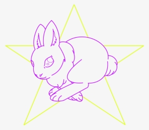Rabbit Run Outline Look - Cartoon