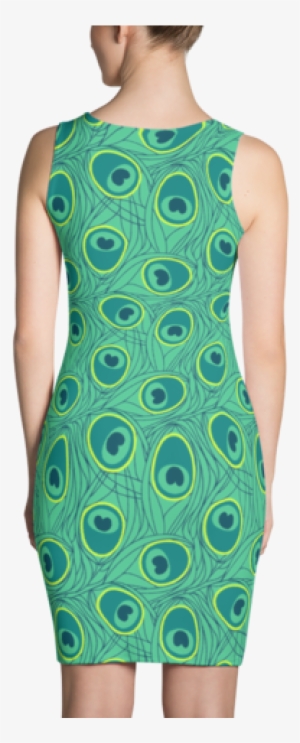 Fabulous Peacock Feather - Halloween Orange Cats Dress Sublimation Cut & Sew