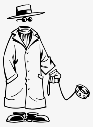 Invisible Man Wall Sticker - Homem Invisível Desenho