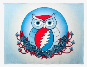 Grateful Dead Owl Coral Fleece Blanket - Steal Your Face