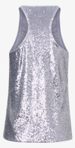 Silver Sequin Racerback Top - Cocktail Dress