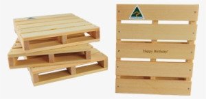 Order Your Mini Pallets With The Occassion Message - Palette-it Set Of 4 Design Pallet Coasters