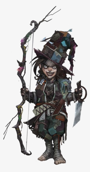 Female Halfling Gnome Brown Hair Brown Eyes Light Skin - D&d Female Deep Gnome