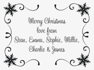 Merry Christmas Stamp - Monogram