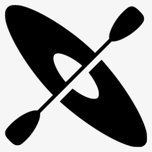 Png File Svg - Simple Kayak Clipart Black And White