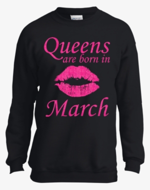 Queens Are Born In March Sexy Lips Pink Glitter Youth - Infinity War T Shirts