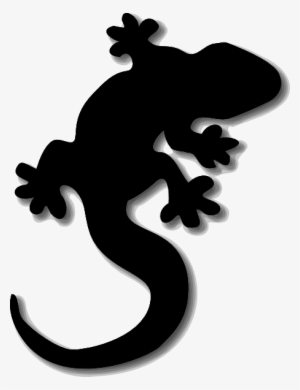 Gecko - Black Lizard Clipart