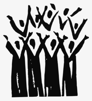 Celebration Singers - Choir Clipart Black And White Png