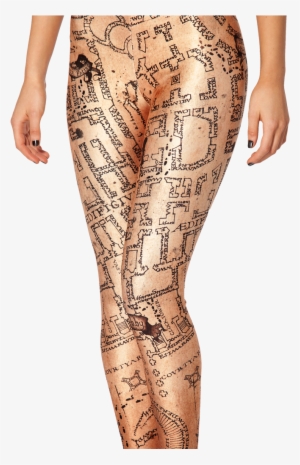 Marauders Map Leggings - Тату Хогвартс