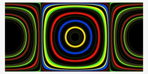 Abstract Wave Pattern Colorful Light Circles Lines - Wave