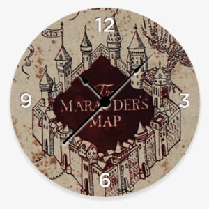 Marauders Map-harry Potter Clock - Harry Potter Marauders Map