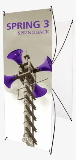 5 Ft Spring Back X Banner Stand, Double Sided - Vinyl Banner Only For Orient 800 Retractable Banner