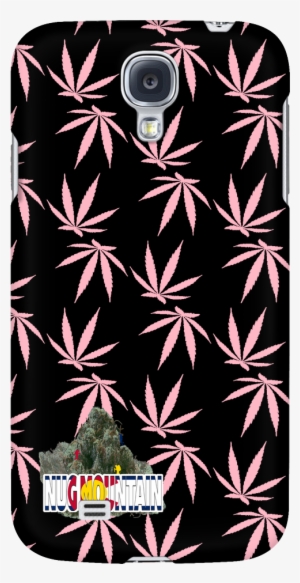 Pink Weed Leaf Pattern Phone Case - Mobile Phone