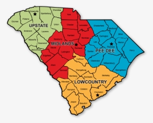 Health Care Preparedness Staff Contacts State And Local - South Carolina Region Map