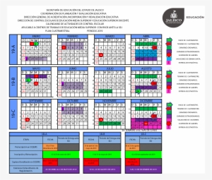 Calendario Cuatrimestral Bachillerato General 2018-2019 - Calendario Escolar Bachillerato 2018 2019